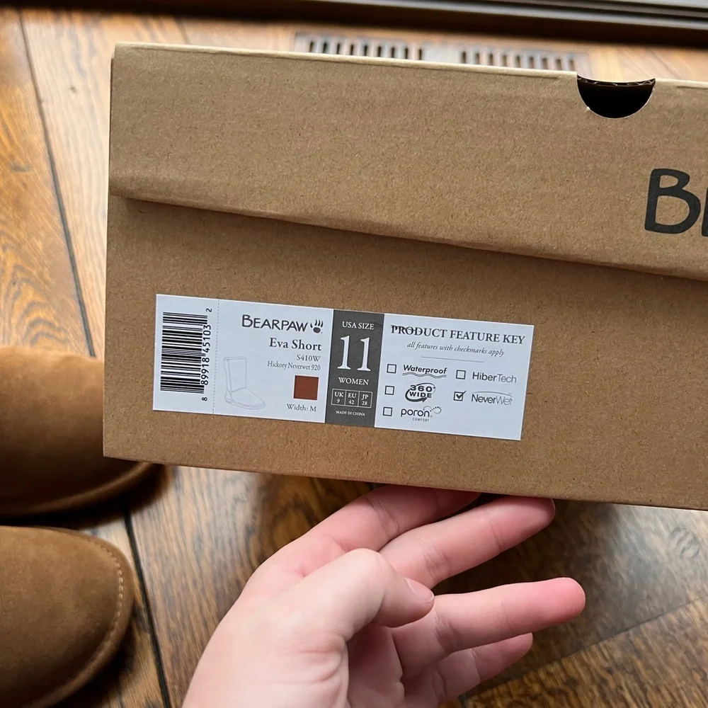 Bearpaw suede faux fur boots NIB - Picture 3 of 5